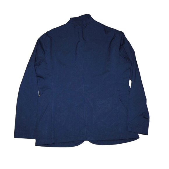 Peter Millar Discovery All Weather Field Jacket Men's L Navy Blue Full Zip Snap - Picture 2 of 14